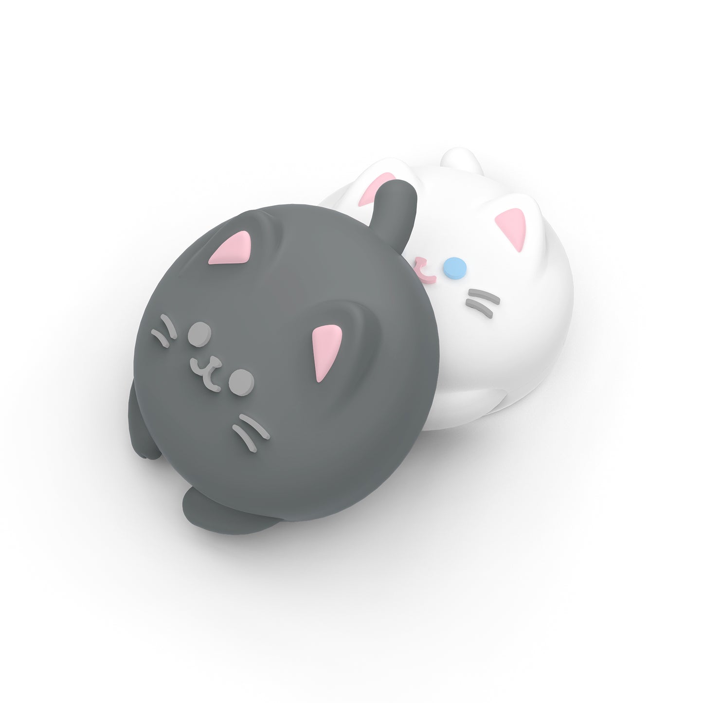 PlayVital Joystick Caps for NS Switch, Thumbstick Caps for NS Switch Lite, Analog Cover for NS Switch OLED Joycon Thumb Grip Caps for NS Switch & NS Switch Lite & NS Switch OLED - Cutie Kitty - NJM1164 playvital