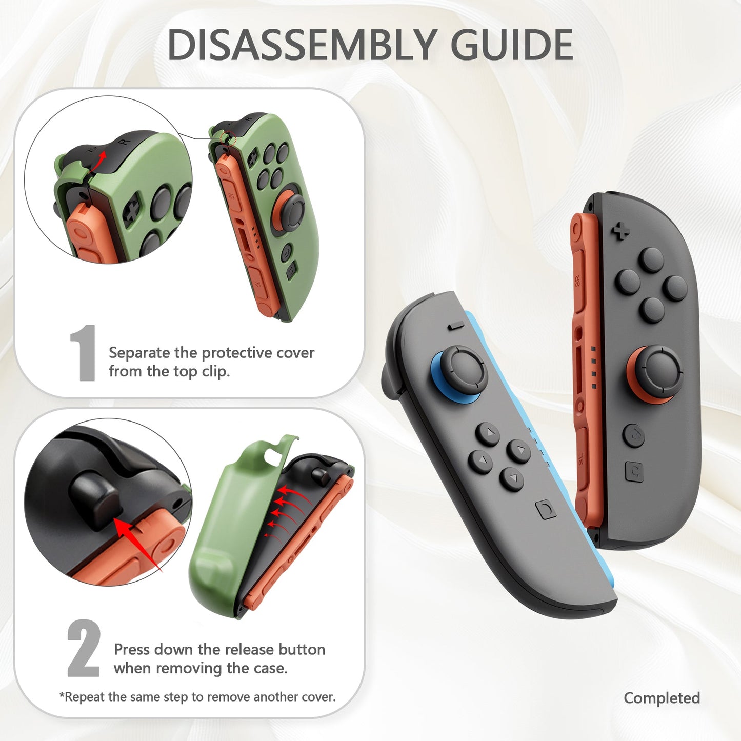 PlayVital Solid Color Series Hard Shell Protective Case with Foldable Stand & Thumb Grips for Nintendo Switch 2 - SFC SNES Classic EU Style PlayVital