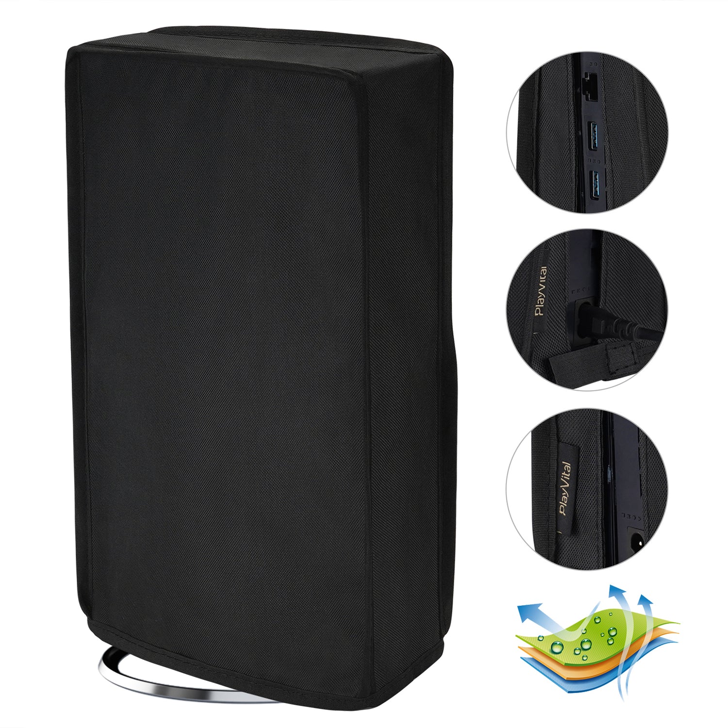 For PS5 Slim Disc Edition Console Dust Cover