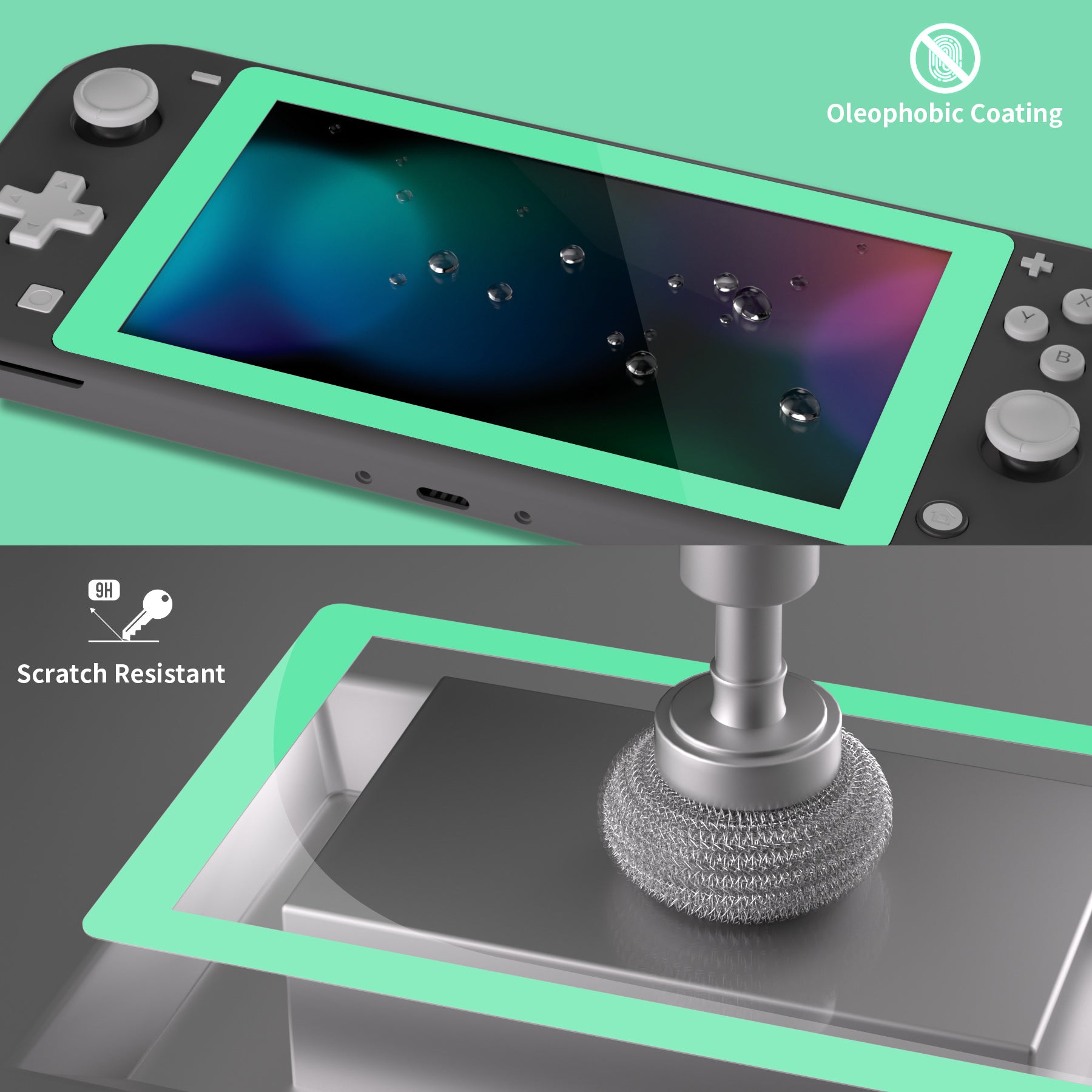 任天堂 - 専用です PlayVital intendo Switch Lite HD Clear Tempered Glass Screen