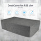 PlayVital Horizontal Dust Cover for ps5 Slim Disc Edition(The New Smaller Design), Nylon Dust Proof Protector Waterproof Cover Sleeve for ps5 Slim Console - Gray - HUYPFM002 PlayVital