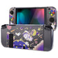PlayVital Soft TPU Slim Protective Case with Colorful ABXY Direction Button Caps for Nintendo Switch - Space Cat