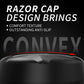 PlayVital Thumbs Pro RAZOR Thumbstick Extender for Xbox Core Controller, for Xbox Series X/S Controller, Joystick Caps for Xbox One Controller - 2 High Raise & 2 Mid Raise Dome - Black - PJM5005 PlayVital