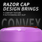 PlayVital Thumbs Pro RAZOR Thumbstick Extender for Xbox Core Controller, for Xbox Series X/S Controller, Joystick Caps for Xbox One Controller - 2 High Raise & 2 Mid Raise Dome - Orchid Purple & Heaven Blue - PJM5008 PlayVital