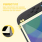 PlayVital 2-Pack Tempered Glass Screen Protector with Easy Alignment Frame for Nintendo Switch 2 - Antique Yellow PlayVital