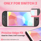 PlayVital 2-Pack Tempered Glass Screen Protector with Easy Alignment Frame for Nintendo Switch 2 - Pink PlayVital