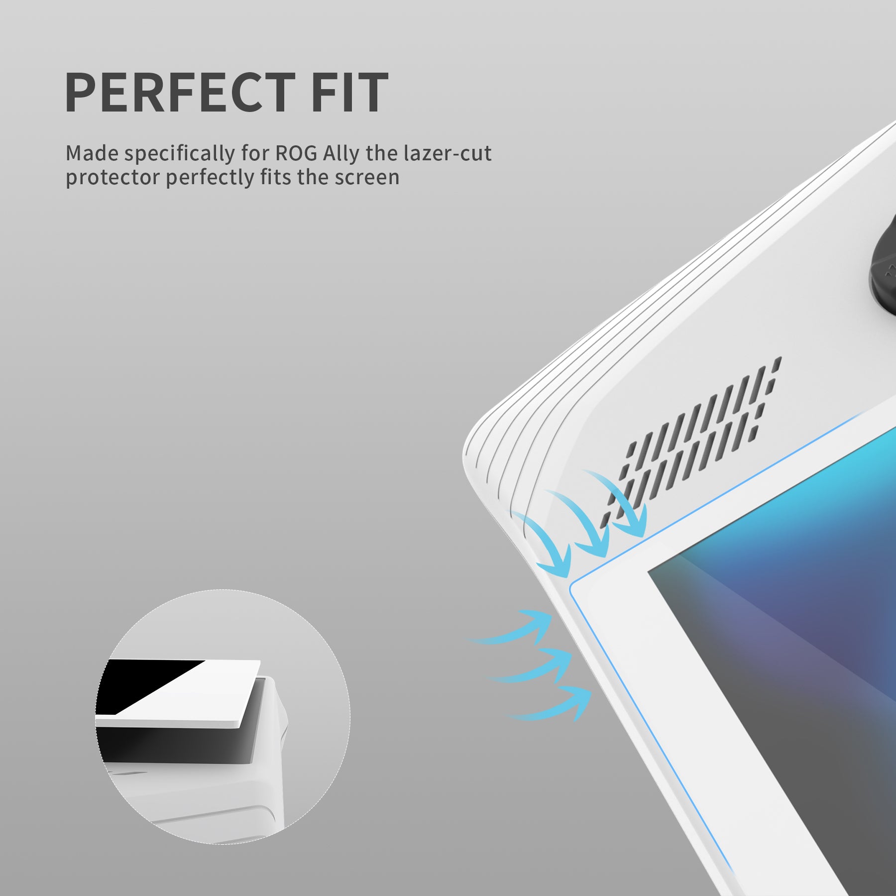 Per Asus ROG Ally X 2024 HD Protezione Dello Schermo In Vetro Temperato Trasparente Per ASUS Rog AllyX Rotective Antigraffio Pellicola A Copertura Totale - Foto 5