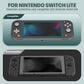 PlayVital 2 Pack Transparent HD Clear Saver Protector Film, Tempered Glass Screen Protector for Nintendo Switch Lite - Hunter Green