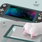 PlayVital 2 Pack Transparent HD Clear Saver Protector Film, Tempered Glass Screen Protector for Nintendo Switch Lite - Hunter Green