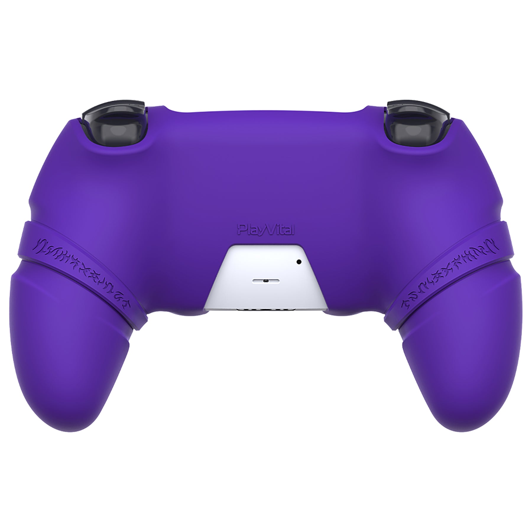 PlayVital 2 Set Runes Edition Silicone Cover Skin for PS5 Controller with Thumb Grips & Touchpad Skin & D-pad Area Sticker, Compatible with PS5 Charging Dock - Purple - FVEPFP007 PlayVital