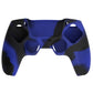 PlayVital 2 Set Upgraded 3D Studded Edition Anti-Slip Silicone Cover Skin with 6 Thumb Grips & 2 Stickers for PS5 Controller, Compatible with Charging Dock - Blue & Black PlayVital
