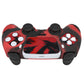 PlayVital 2 Set Upgraded 3D Studded Edition Anti-Slip Silicone Cover Skin with 6 Thumb Grips & 2 Stickers for PS5 Controller, Compatible with Charging Dock - Red & Black PlayVital