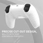 PlayVital 2 Set Upgraded 3D Studded Edition Anti-Slip Silicone Cover Skin with 6 Thumb Grips & 2 Stickers for PS5 Controller, Compatible with Charging Dock - White PlayVital