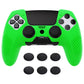 PlayVital 3D Studded Edition Anti-Slip Silicone Cover Case with Thumb Grip Caps for PS5 Edge Controller - Green - ETPFP012 PlayVital