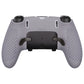 PlayVital 3D Studded Edition Anti-Slip Silicone Cover Case with Thumb Grip Caps for PS5 Edge Controller - Metallic Gray - ETPFP013 PlayVital