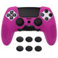 PlayVital 3D Studded Edition Anti-Slip Silicone Cover Case with Thumb Grip Caps for PS5 Edge Controller - Neon Purple - ETPFP017 PlayVital