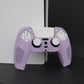 PlayVital 3D Studded Edition Anti-Slip Silicone Cover Skin with Thumb Grip Caps for PS5 Wireless Controller - Mauve Purple - TDPF009 PlayVital
