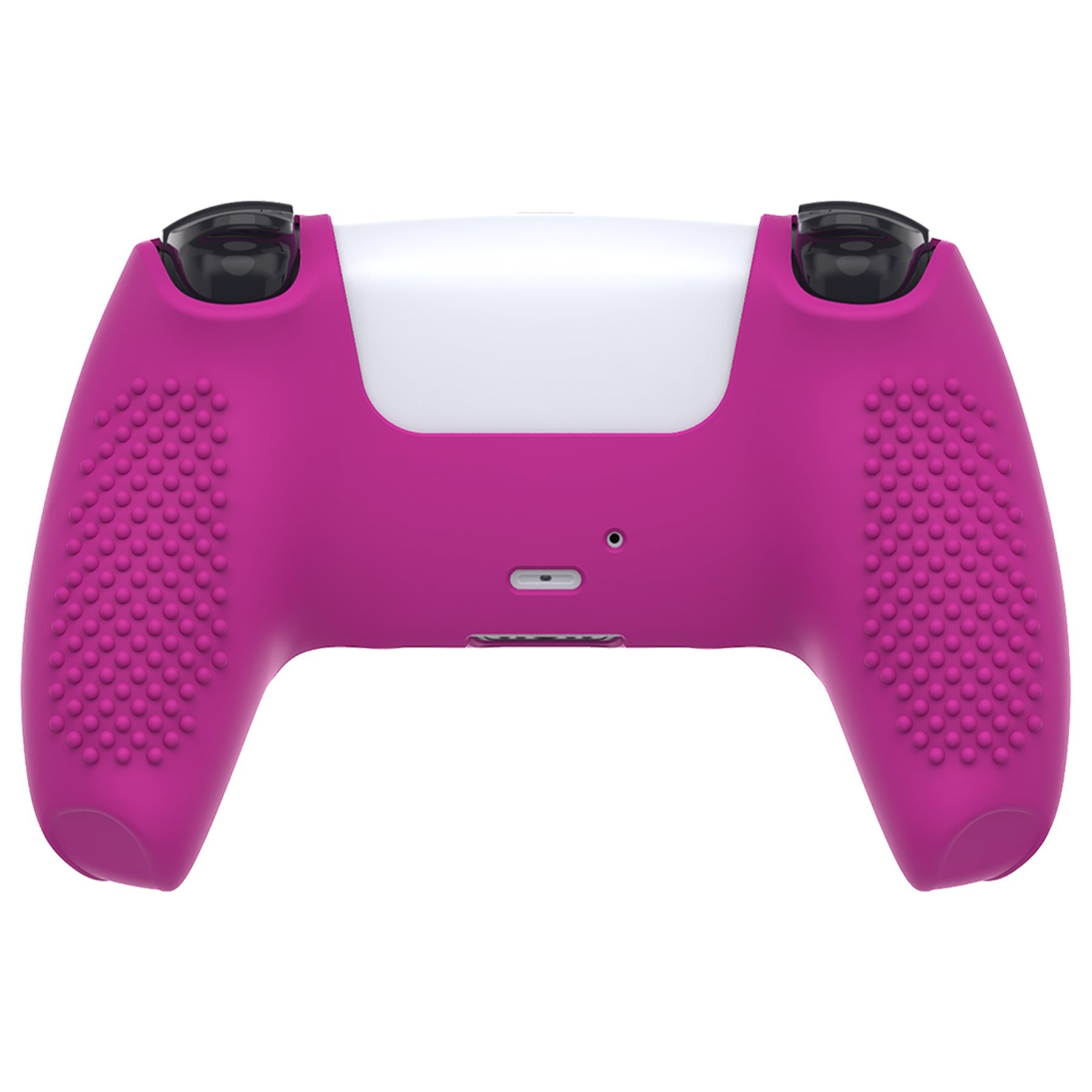 PlayVital 3D Studded Edition Anti-Slip Silicone Cover Skin with Thumb Grip Caps for PS5 Wireless Controller - Neon Purple - TDPF033 PlayVital