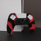 PlayVital 3D Studded Edition Anti-Slip Silicone Cover Skin with Thumb Grip Caps for PS5 Wireless Controller, Compatible with Charging Station - Red & Black - TDPF039 PlayVital
