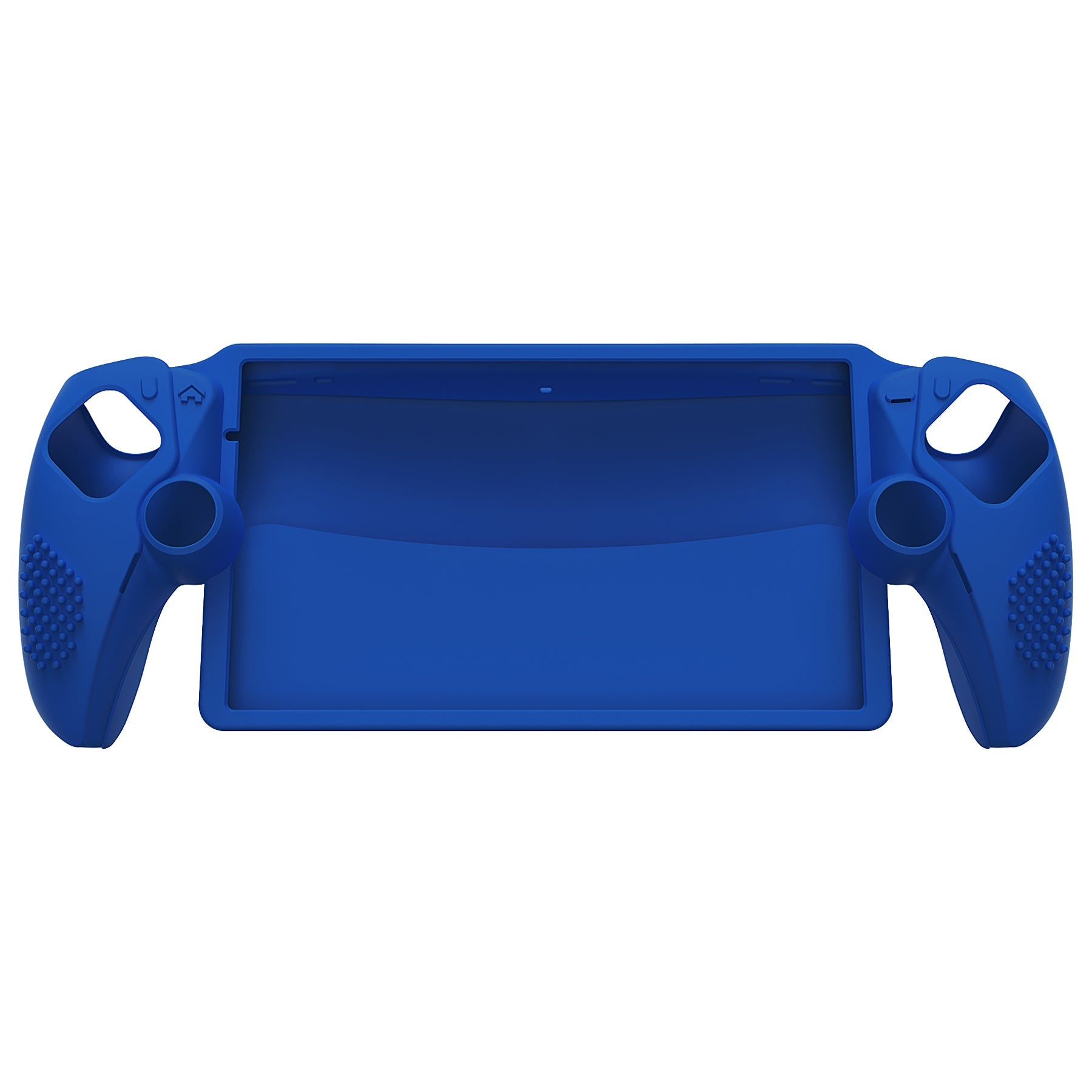 PlayVital 3D Studded Edition Anti-Slip Silicone Protective Case with Thumb Grips for PS Portal Remote Player - Blue PlayVital