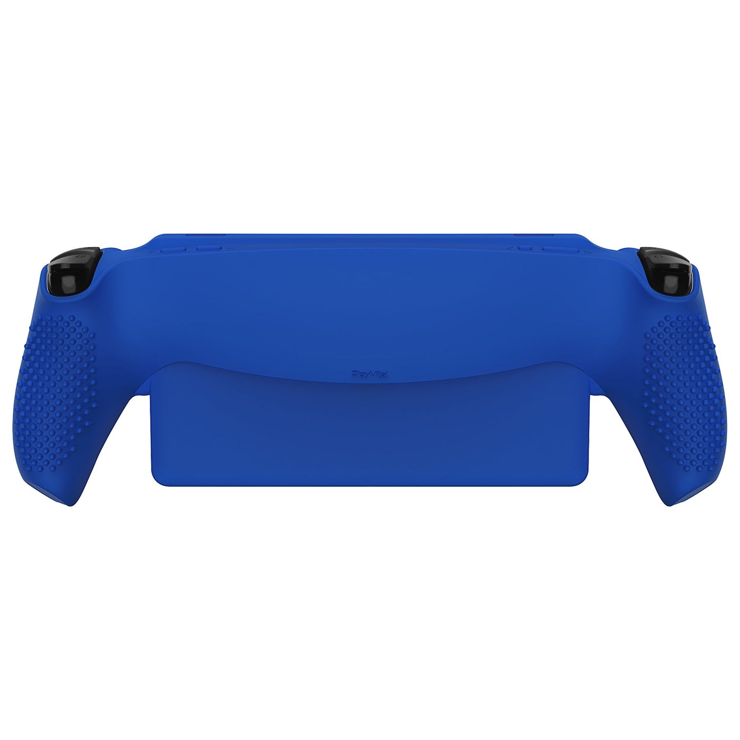 PlayVital 3D Studded Edition Anti-Slip Silicone Protective Case with Thumb Grips for PS Portal Remote Player - Blue PlayVital