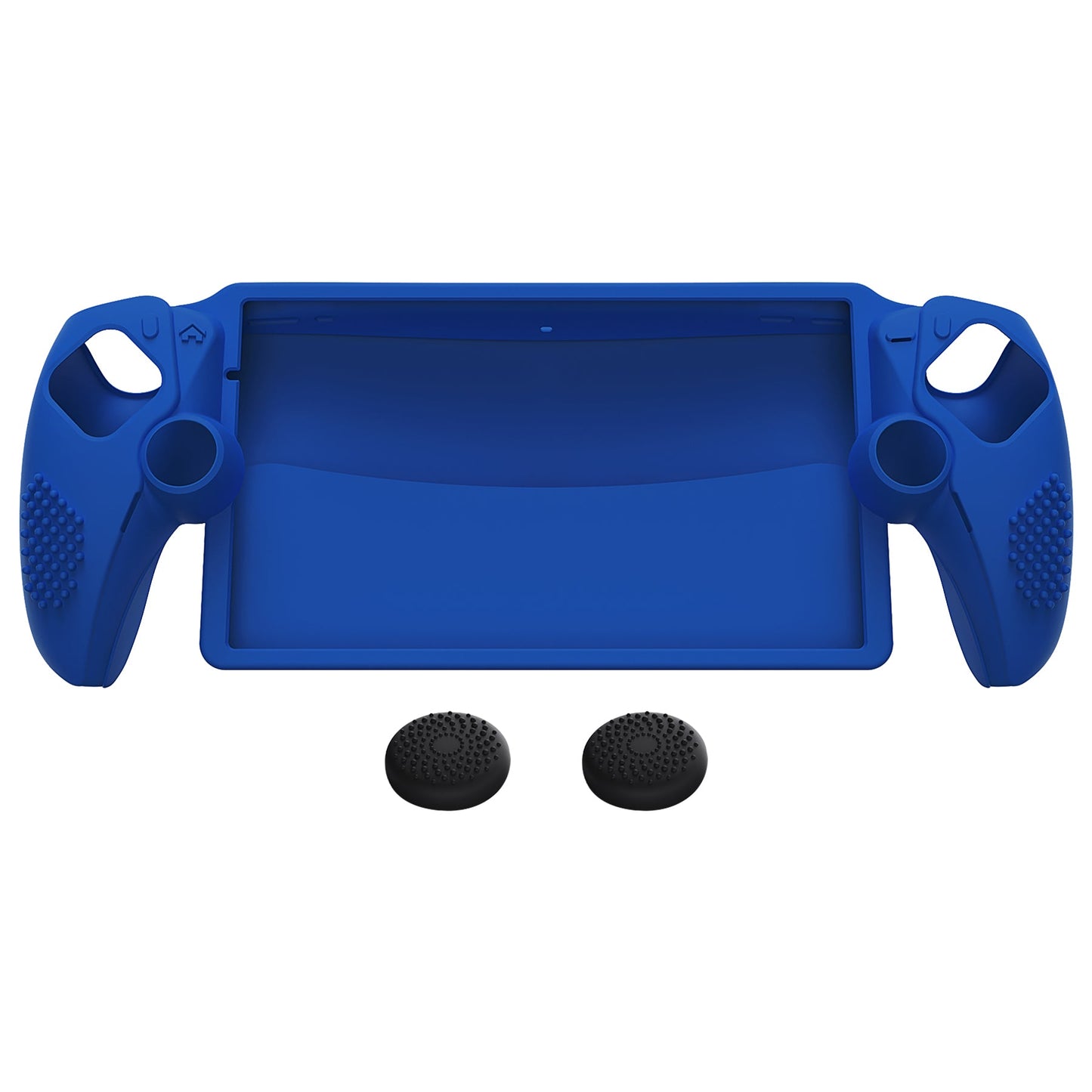 PlayVital 3D Studded Edition Anti-Slip Silicone Protective Case with Thumb Grips for PS Portal Remote Player - Blue PlayVital