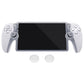PlayVital 3D Studded Edition Anti-Slip Silicone Protective Case with Thumb Grips for PS Portal Remote Player - Clear White PlayVital