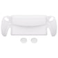 PlayVital 3D Studded Edition Anti-Slip Silicone Protective Case with Thumb Grips for PS Portal Remote Player - Clear White - CYRPFP003 PlayVital