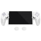 PlayVital 3D Studded Edition Anti-Slip Silicone Protective Case with Thumb Grips for PS Portal Remote Player - White PlayVital