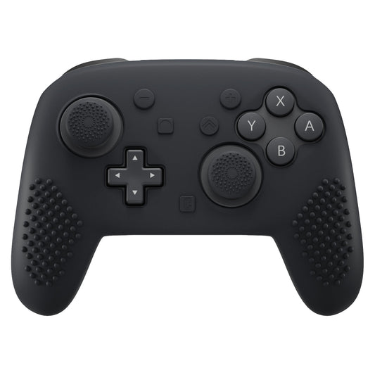 PlayVital 3D Studded Edition Silicone Cover Skin for Nintendo Switch 2 Pro Controller, Anti-Slip Grip Protector Case for Switch 2 Pro with Back Button Cap, Thumb Grips & Sticker - Black PlayVital
