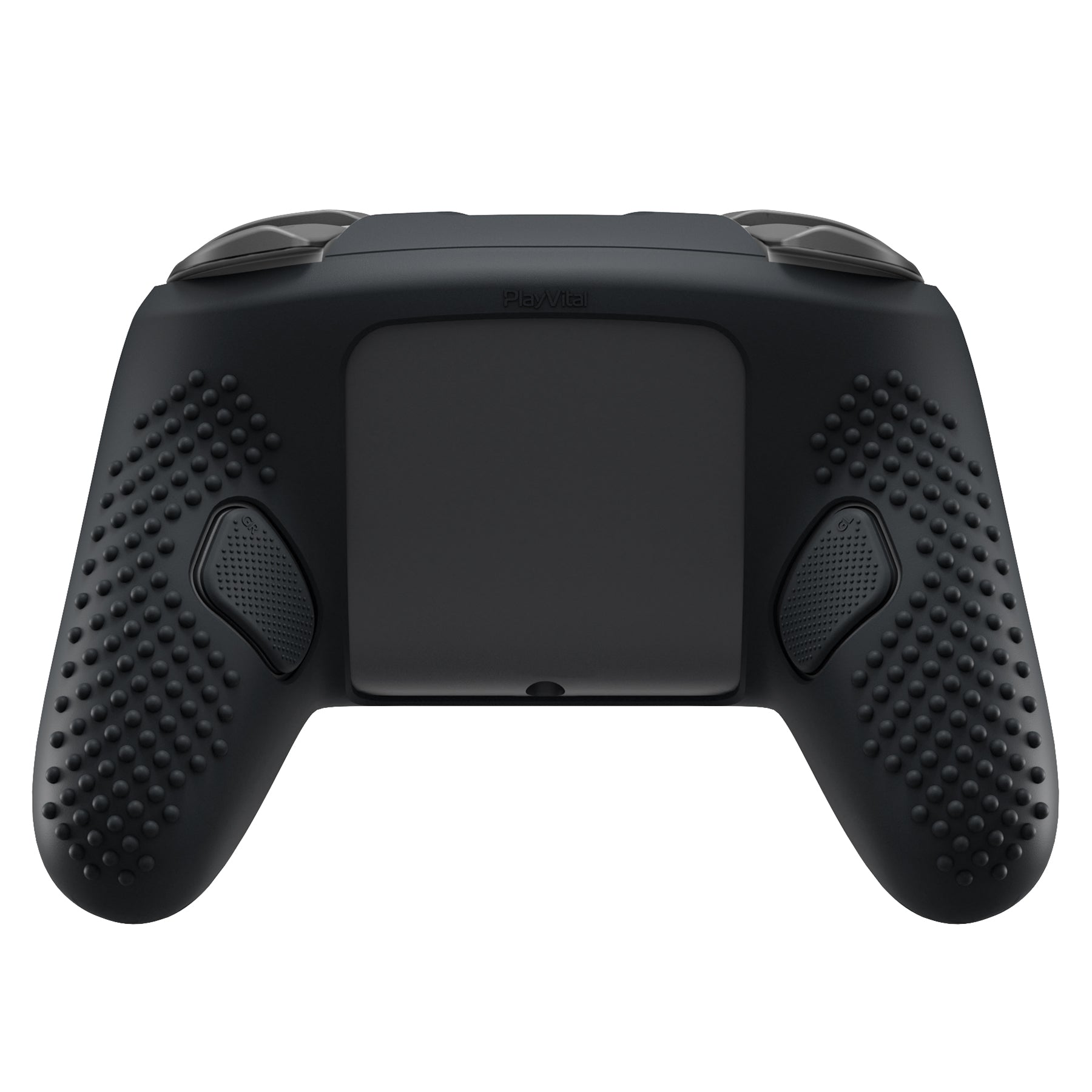 PlayVital 3D Studded Edition Silicone Cover Skin for Nintendo Switch 2 Pro Controller, Anti-Slip Grip Protector Case for Switch 2 Pro with Back Button Cap, Thumb Grips & Sticker - Black PlayVital