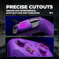PlayVital 3D Studded Edition Silicone Cover Skin for Nintendo Switch 2 Pro Controller, Anti-Slip Grip Protector Case for Switch 2 Pro with Back Button Cap, Thumb Grips & Sticker - Purple PlayVital