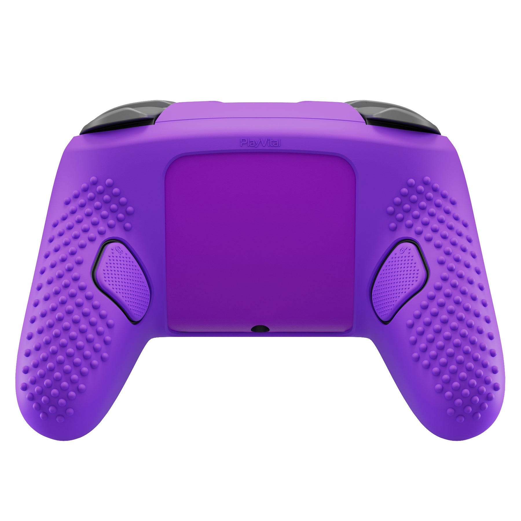 PlayVital 3D Studded Edition Silicone Cover Skin for Nintendo Switch 2 Pro Controller, Anti-Slip Grip Protector Case for Switch 2 Pro with Back Button Cap, Thumb Grips & Sticker - Purple PlayVital