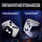PlayVital 3D Studded Edition Silicone Cover Skin for Nintendo Switch 2 Pro Controller, Anti-Slip Grip Protector Case for Switch 2 Pro with Back Button Cap, Thumb Grips & Sticker - White PlayVital