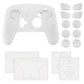 PlayVital 3D Studded Edition Silicone Cover Skin for Nintendo Switch 2 Pro Controller, Anti-Slip Grip Protector Case for Switch 2 Pro with Back Button Cap, Thumb Grips & Sticker - White PlayVital