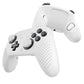 PlayVital 3D Studded Edition Silicone Cover Skin for Nintendo Switch 2 Pro Controller, Anti-Slip Grip Protector Case for Switch 2 Pro with Back Button Cap, Thumb Grips & Sticker - White PlayVital
