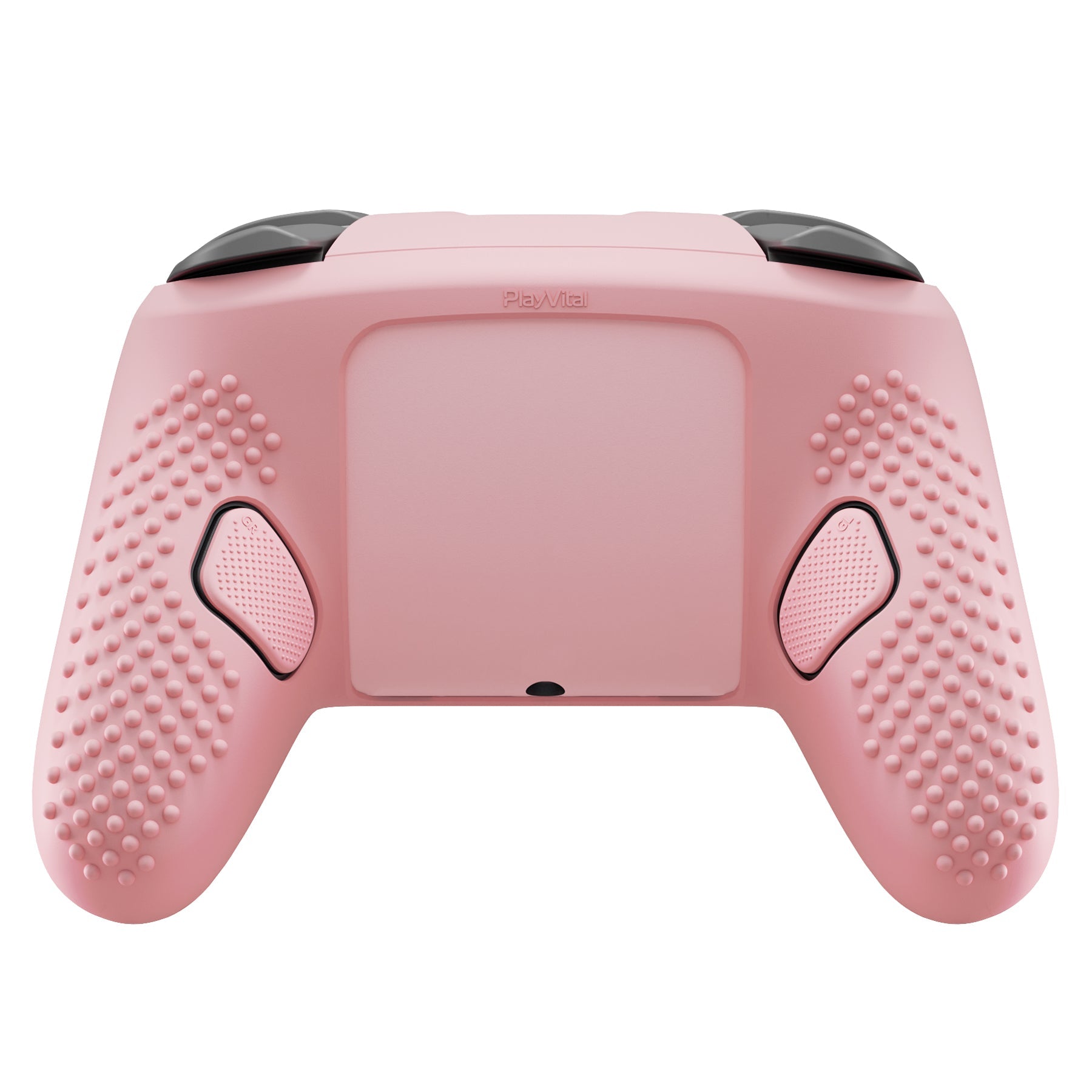 PlayVital 3D Studded Edition Silicone Cover Skin for Nintendo Switch 2 Pro Controller, Anti-Slip Grip Protector Case for Switch 2 Pro with Back Button Cap, Thumb Grips & Sticker - Cherry Blossoms Pink PlayVital
