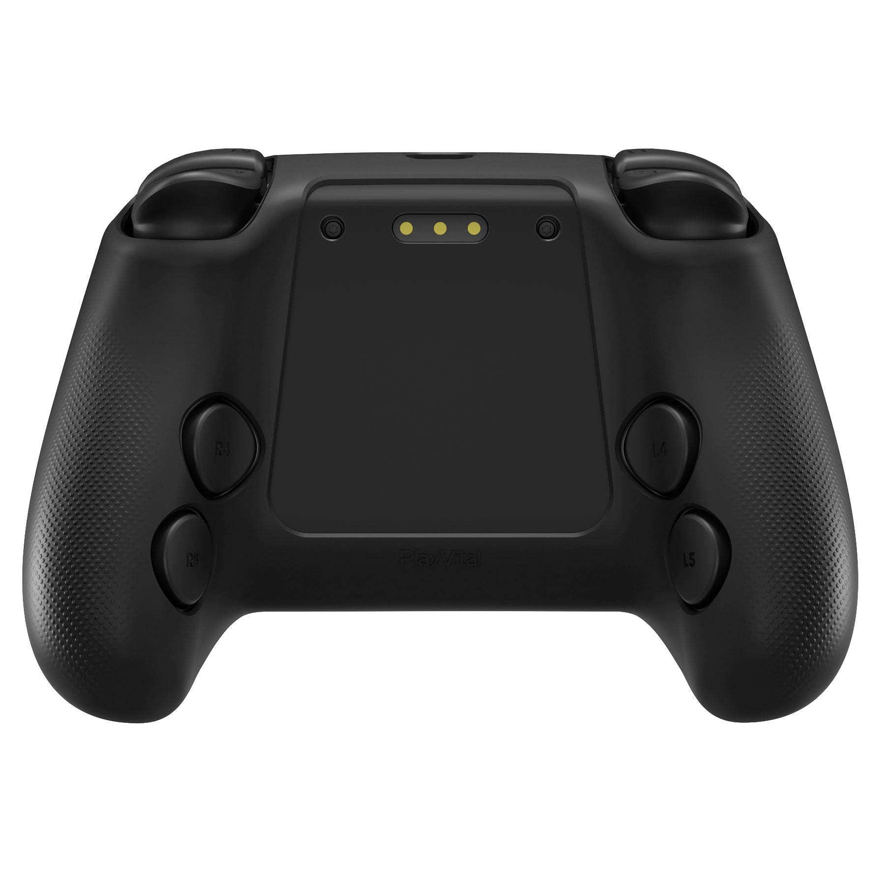 PlayVital 3D Studded Silicone Case with 4 Thumb Grips & Stickers for Steam Controller 2 (2026) - Black PlayVital