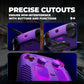 PlayVital 3D Studded Silicone Case with 4 Thumb Grips & Stickers for Steam Controller 2 (2026) - Purple PlayVital