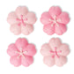PlayVital 4 Pcs Cute Thumb Grip Caps for Nintendo Switch 2 - Blush Cherry Blossom Petals PlayVital