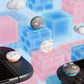 PlayVital 4 Pcs Cute Thumb Grip Caps for Nintendo Switch 2 - Cheese Mousie & Peek Mousie PlayVital