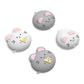 PlayVital 4 Pcs Cute Thumb Grip Caps for Nintendo Switch 2 - Cheese Mousie & Peek Mousie PlayVital