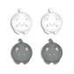 PlayVital 4 Pcs Cute Thumb Grip Caps for Nintendo Switch 2 - Cutie Kitty PlayVital
