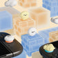 PlayVital 4 Pcs Cute Thumb Grip Caps for Nintendo Switch 2 - Fluffy & Winky Pups PlayVital