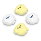 PlayVital 4 Pcs Cute Thumb Grip Caps for Nintendo Switch 2 - Fluffy & Winky Pups PlayVital