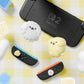 PlayVital 4 Pcs Cute Thumb Grip Caps for Nintendo Switch 2 - Fluffy & Winky Pups PlayVital