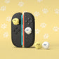 PlayVital 4 Pcs Cute Thumb Grip Caps for Nintendo Switch 2 - Fluffy & Winky Pups PlayVital