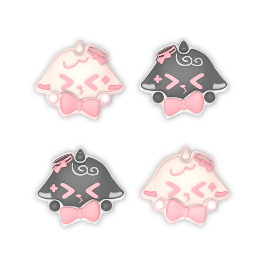 PlayVital 4 Pcs Cute Thumb Grip Caps for Nintendo Switch 2 - Needy Sheep PlayVital