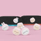 PlayVital 4 Pcs Cute Thumb Grip Caps for Nintendo Switch 2 - Pink Cosplaying Kitten & Puppy PlayVital
