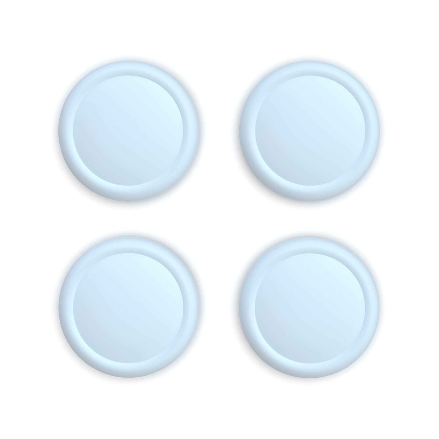 PlayVital 4Pcs Joystick Caps for Nintendo Switch 2, Silicone Thumbstick Grip Cover for Joycon 2 - Heaven Blue PlayVital